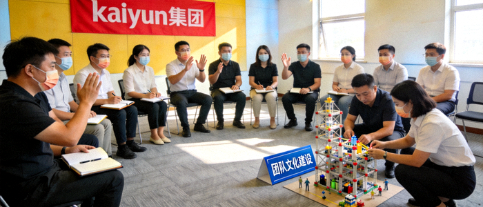 kaiyun集团团队文化建设活动与员工协作场景